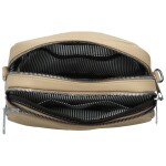 Trendy dámská koženková crossbody kabelka Rory, béžová