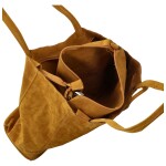 Trendy dámský koženkový set kabelek Oktavie, žlutý