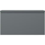 MEXEN/S - Orio koupelnová skříňka pod umyvadlo 90 cm s deskou, 1 šuplík, grafit mat 91A10-09047-1-BFC66