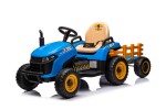 Mamido Dětský elektrický traktor BBH-030 s přívěsem modrý