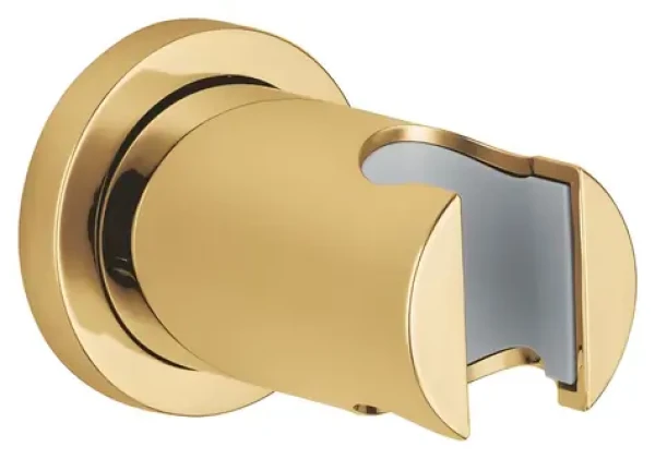 Grohe Nástěnný držák sprchy Cool Sunrise / Držák sprchy / pevný / kulatá rozetka / StarLight povrch (27074GL0)