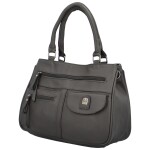 Trendy dámská koženková kabelka do ruky Regina, šedá