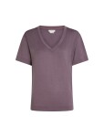 Dámské merino triko krátký rukáv ICEBREAKER Wmns Merino 150 Tech Lite SS Relax V Neck, Grey Plum velikost: L