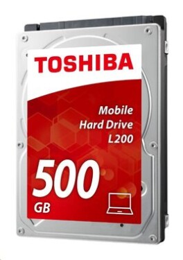 Toshiba L200 500GB černá / 2.5 / 5400 rpm / 8MB cache / SATA / 7mm / 2y / Bulk (HDWK105UZSVA)