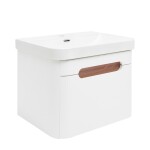 Koupelnová skříňka s umyvadlem SAT Fusion 57,5x43x45 cm bílá matná mat SATFUSION60WU SATFUSION60WU