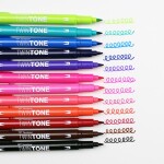 Tombow Tombow, WS-PK-12P-1, Twintone, oboustranné popisovače, Bright tone, 12 ks