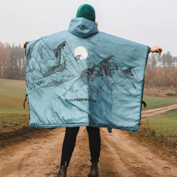 Offlander silné pončo s oteplovačem OFF_CACC_49 N/A