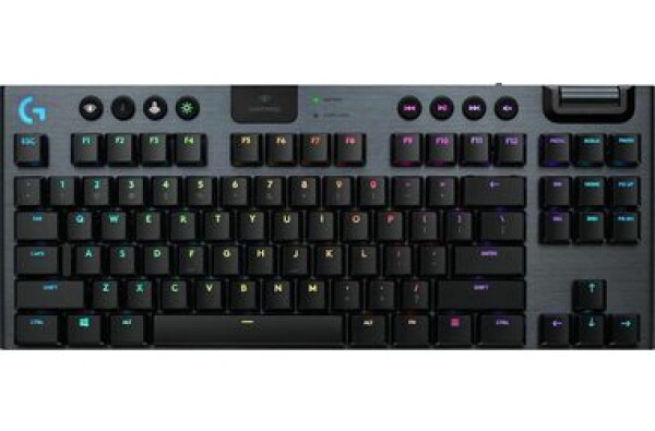 Logitech G915 TKL DE Tactile černá / bezdrátová herní klávesnice / Bluetooth / Lightspeed / RGB podsvícení (920-009496)