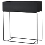 Ferm Living Stojan na květiny Plant Box Black, černá barva, kov
