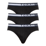 3PACK pánské slipy Tommy Hilfiger černé XL černá