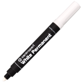 Permanentní fix bílý 2,5 mm Centropen 8586
