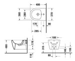 DURAVIT - Soleil by Starck Závěsný bidet, otvor pro baterii, WonderGliss, bílá 22981500001