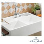 VILLEROY & BOCH - Keramický dřez Double-bowl sink White alpin modulový 895 x 630 x 220 bez excentru 632391R1HL12