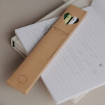 Eulenschnitt Sada tužek Heart Green – set 4 ks, zelená barva, dřevo