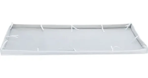 Podlaha do vnitřní ohrádky pro hlodavce 140x70 cm šedo-bílá / Podložka do ohrádky / polyester (TX-62463)