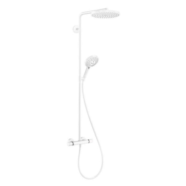 HANSGROHE - Raindance Select S Sprchový set Showerpipe s termostatem, 3 proudy, matná bílá 27633700