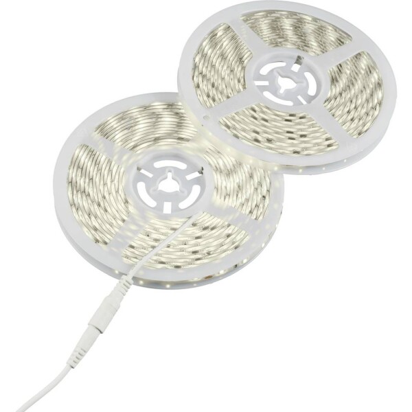 Sygonix SY-6613008 Kompletní sada LED pásku zástrčky/zásuvka 12 V/DC 10 m denní bílá 1 ks