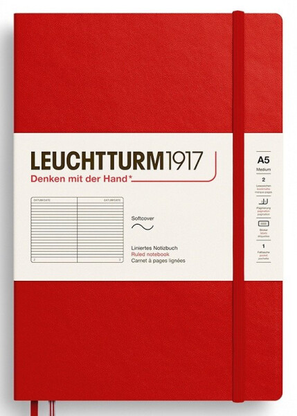 Zápisník Cherry Softcover Medium (A5) linkovaný