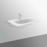 IDEAL STANDARD - Tesi Umyvadlo nábytkové 63x45 cm, s přepadem, otvor pro baterii, matná bílá T3510V1