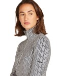 Dámské merino tričko s dlouhým rukávem ICEBREAKER Wmns 260 Vertex LS HZ On-Piste, Snow/Black velikost: XL