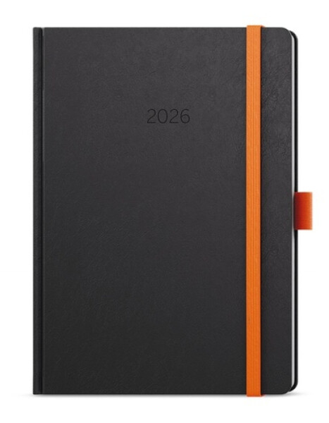 Denní diář 2026 David Nora A5 oranžová