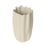 Ferm Living Kameninová váza Nium Off-white 23 cm, krémová barva, keramika