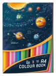 Barevné papíry - blok A4 Cosmic adventure