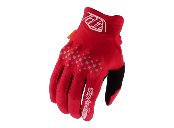 Troy Lee Designs Gambit Solid Flow rukavice Scarlet Glo vel. M