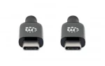 Manhattan Aktivní USB-C kabel černá / Kabel / USB 3.2 Gen 2 / 10 Gbps / 60 W / 3 m (355964)