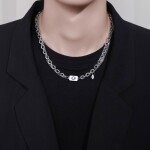 Ocelový náhrdelník Paolo se znamením zvěrokruhu - 12 druhů, Panna (23.8. - 22.9.) 50 cm + 5 cm (prodloužení)