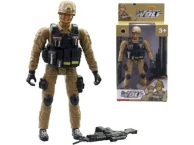 MaDe 22977 - Figurka voják s příslušenstvím, 18 cm