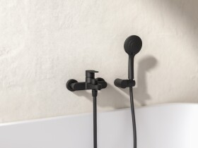 NOVASERVIS - Vanová baterie bez příslušenství 150 mm Nostris, černá BNS1BL