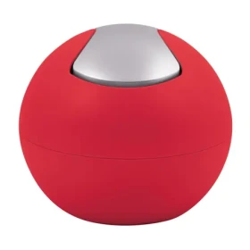 Spirella BOWL MATT mini výklopný odpadkový koš 1 L matný červený / plast (7610583208590)