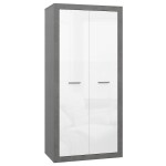 Skříň Trebbia BCCS821-C272 beton/bílý lesk