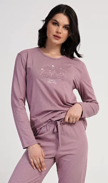 Dámské pyžamo dlouhé Vienetta Secret Emily