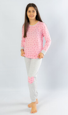Dětské pyžamo dlouhé Srdíčko Možnost: světle růžová