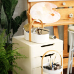 Přenosný organizér Umbra BELLWOOD - bílý/přírodní