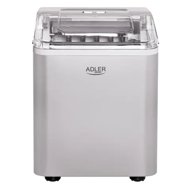 Adler AD 8086 stříbrná / Výrobník ledu / 100W / 1.5L / 12kg-den (AD 8086)