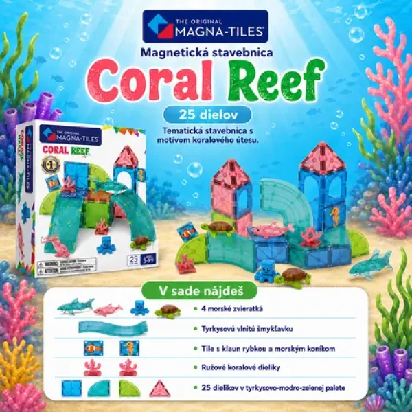 MAGNA-TILES Magnetická stavebnice Coral Reef