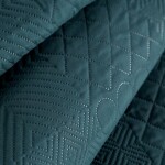 DumDekorace Designový přehoz na postel Boni dark teal Šířka: 170 cm | Délka: 210 cm Šířka: 170 cm | Délka: 210 cm