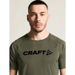 Běžecké tričko CRAFT CORE Essence Logo - zelené Velikost textilu: XXL