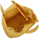 Trendy textilní dámská kabelka na rameno Bellinda, žlutá