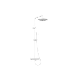 RAVAK - Sprchový set s termostatem, průměr 25 cm, matná bílá X070579
