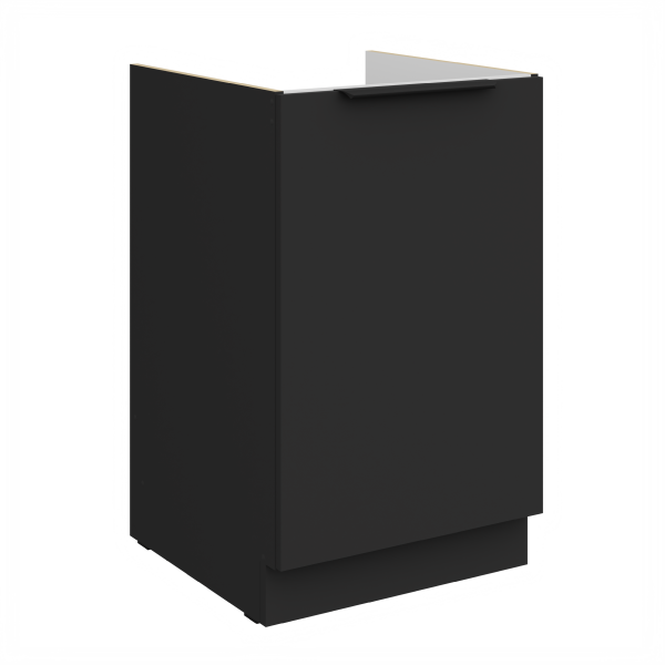 Spodní skříňka pod dřez Aria 50 ZL 1F BB Barva korpusu: Černá, Barva dvířek: BL - Black AFM