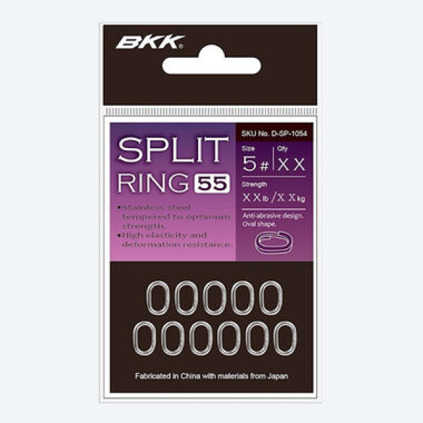 BKK Kroužek Split Ring-55 Velikost 3 30kg 18ks (D-SP-1052)