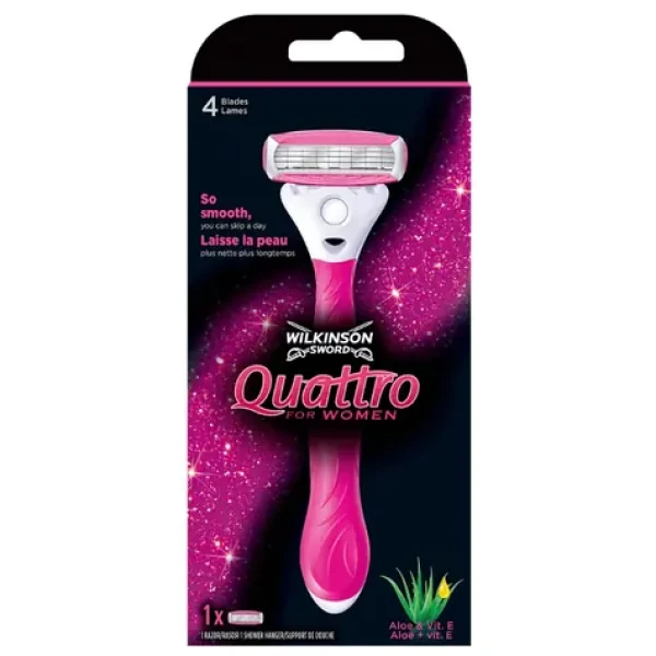 Wilkinson Quattro for Women Holící strojek + 1 náhradní hlavice (WDS003)