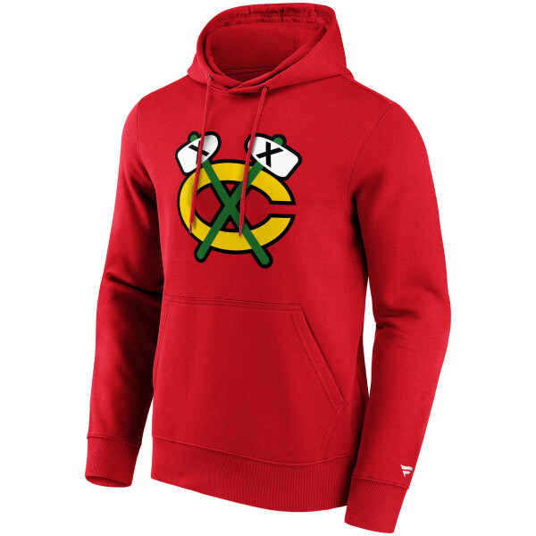 Fanatics Pánská mikina Chicago Blackhawks Primary Logo Graphic Hoodie Velikost: