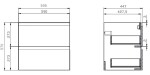 CERSANIT - SET B275 MODUO-IN 60 BÍLÉ DSM (Skříňka+umyvadlo) S801-314-DSM