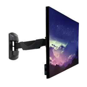 Lindy 40713 černá / Držák monitoru / VESA 75×75, 100×100 mm / do 26" / nosnost 20 kg / rotace 180° (40713)