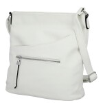Trendy dámská koženková crossbody kabelka Lima, bílá